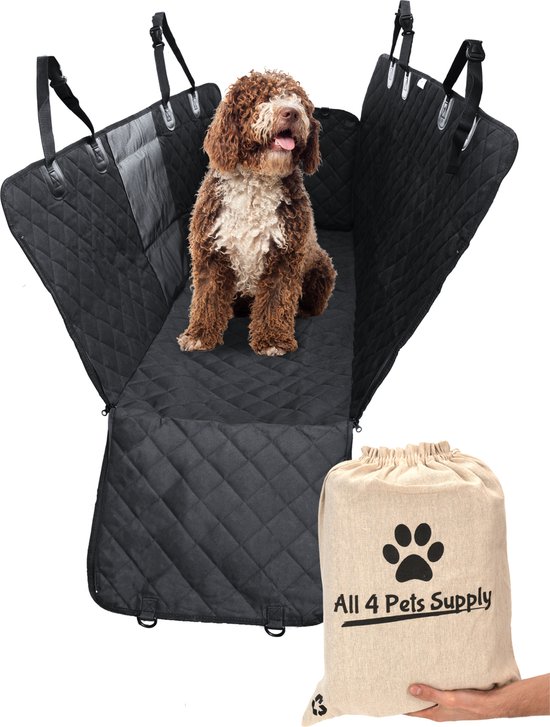 All 4 Pets Supply® Hondendeken Auto Achterbank en Kofferbak Waterdicht - Inc. Luxe opbergzak - Hondenkleed