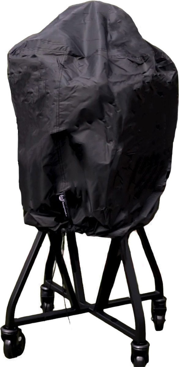 COVER UP HOC RED BBQ hoes rond - 70x80 cm - Barbecue hoes - afdekhoes ronde bbq Geschikt voor o.a. Kamado, Big Green Egg, Grill Guru, The Bastard, Patton, Weber