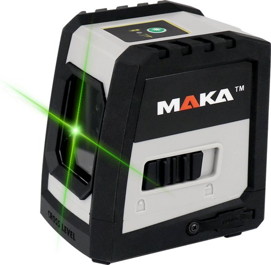 MAKA Groene Kruislijnlaser Zelfnivellerend - USB-C oplaadbaar - 0,3 mm/m - 20 M - Magnetisch op te hangen - Bouwlaser review